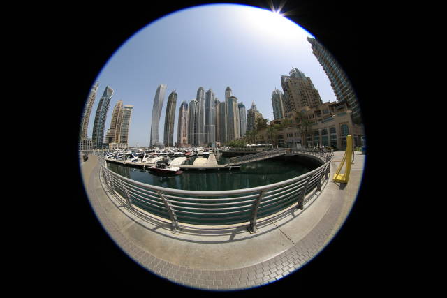 Marina von Dubai (Fisheye)