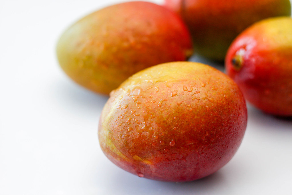 Fresh Mango on a White Background