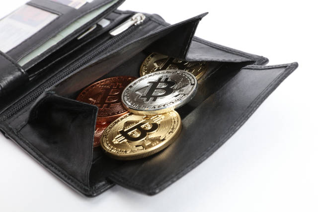 Bitcoin in Portemonnaie