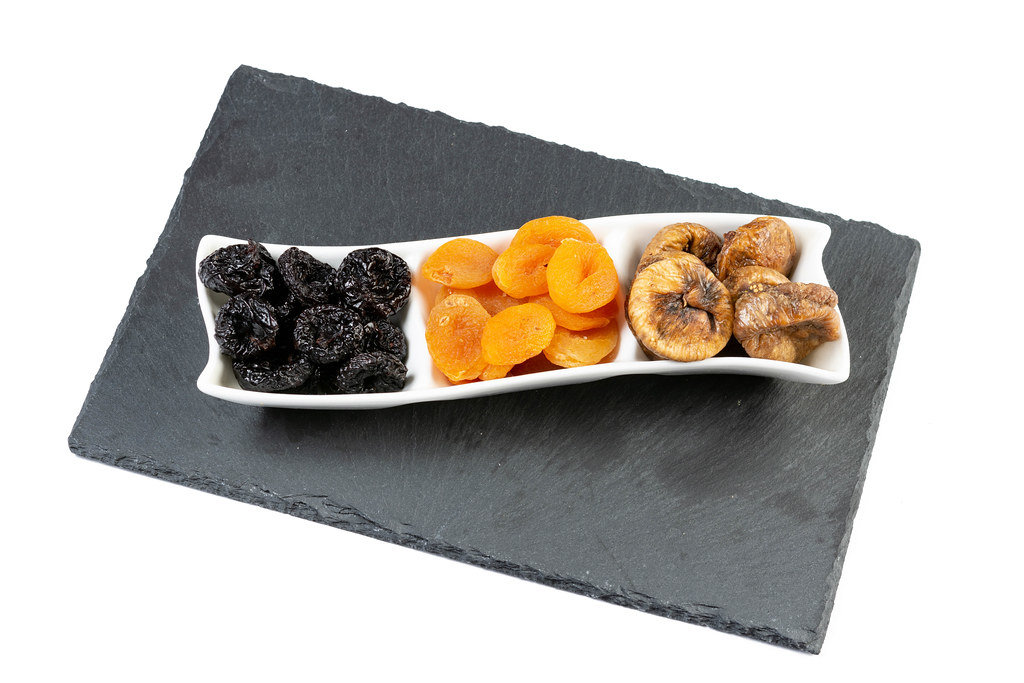 Dried Plums Peaches and Figs