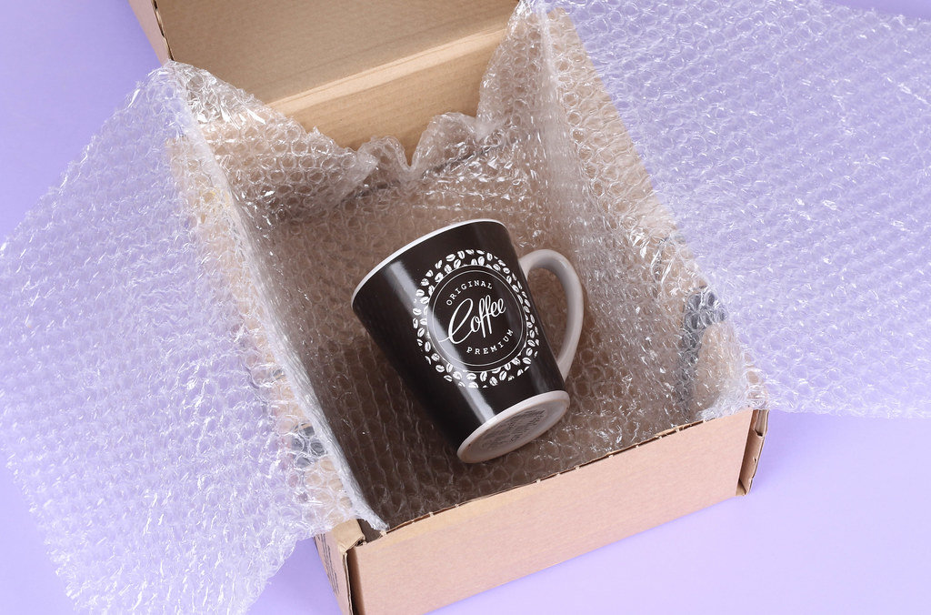 Coffe cup inside package box