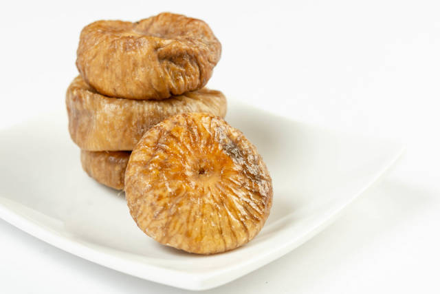Dried Figs with white background