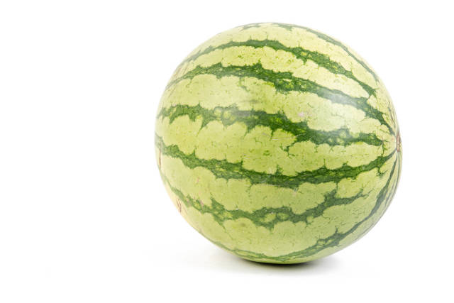 Whole Watermelon isolated above white background