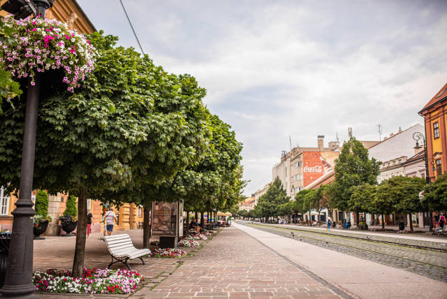 Slovakia City View, Kosice. Main Street.
