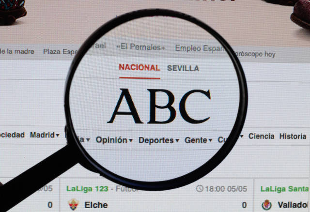 ABC logo under magnifying glass