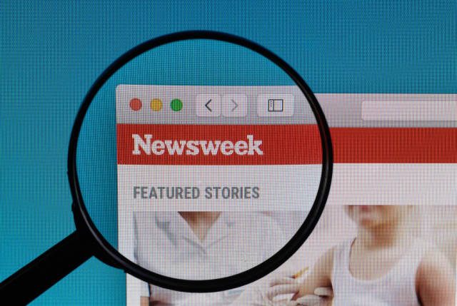 Newsweek logo under magnifying glass