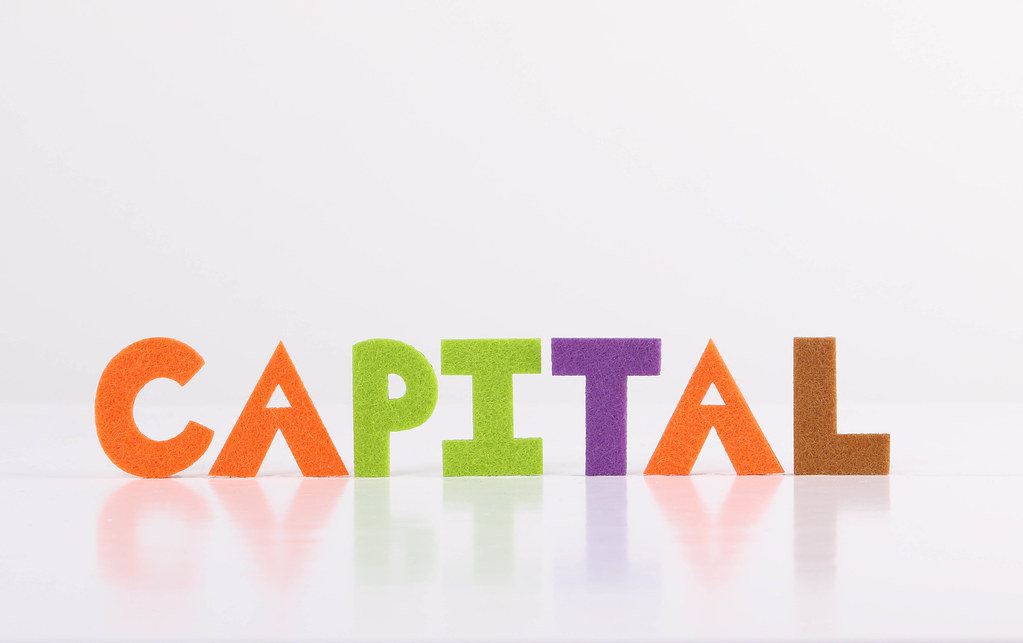 The word Capital on white background