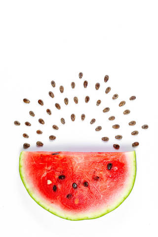 Fresh ripe watermelon with seeds