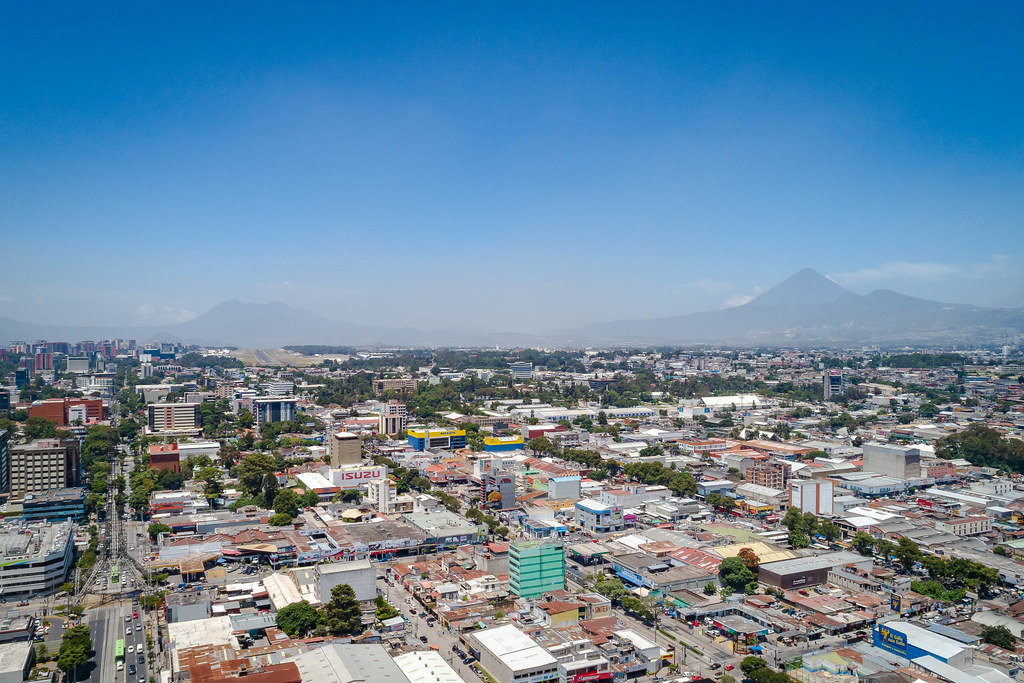 Drone View to the City of Guatemala