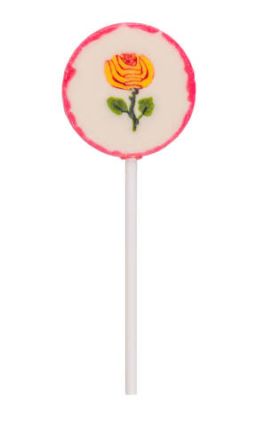 Round lollipop with flower