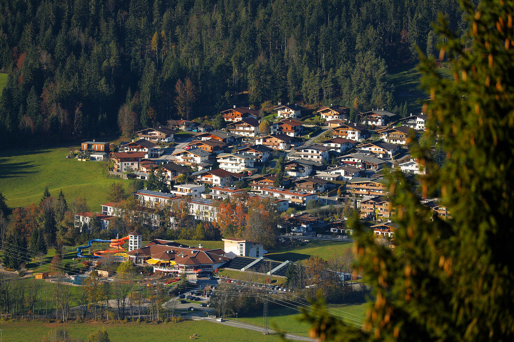 Houses at the mountains, Ellmau, Austria