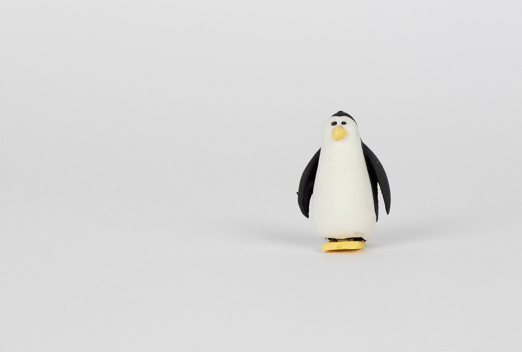Badespielzeug in Form eines Pinguins