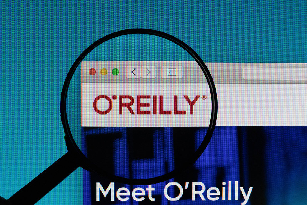 OReilly Media logo under magnifying glass