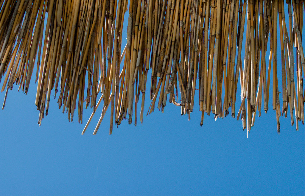 Sonnenschirm aus Bambus