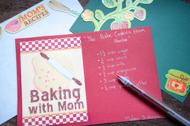 Writting a recipe: Baking with Mom
