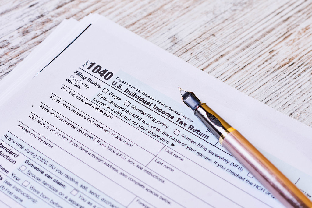1040 US tax form