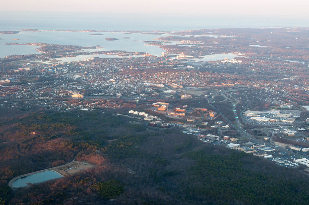 Anflug auf Boston