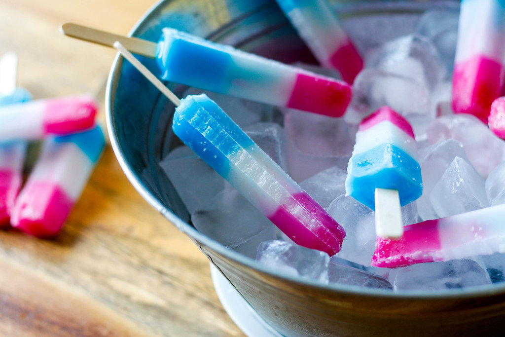 tri colors popsicles