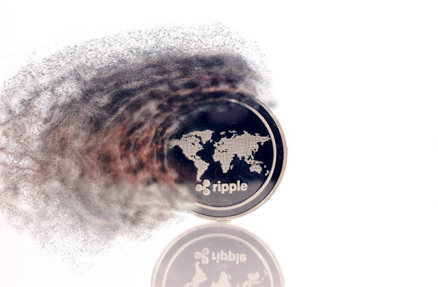 Ripple coin on fire