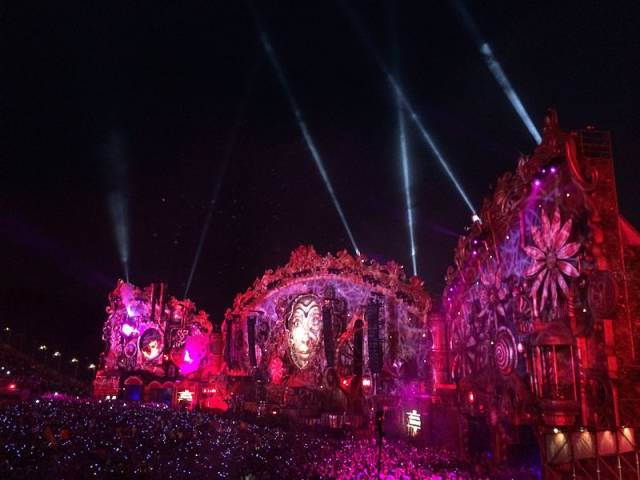 Tomorrowland 2014 Main Stage @ Night