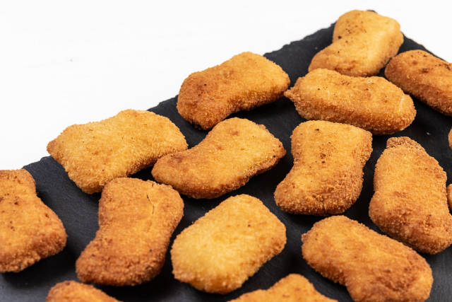 Fried Chicken Nuggets on the stone tray