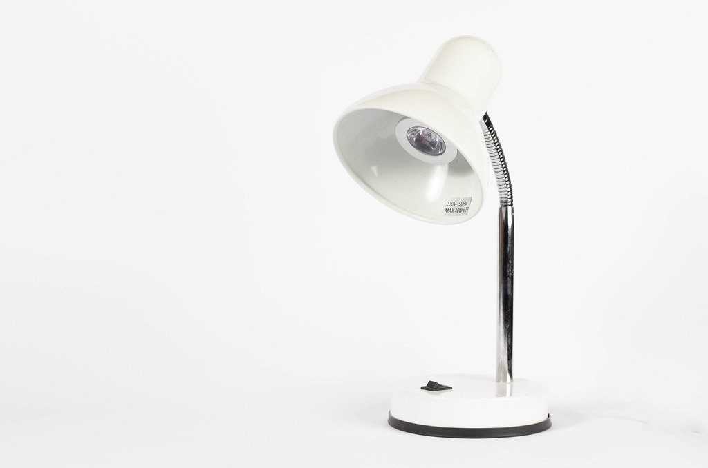 White table lamp
