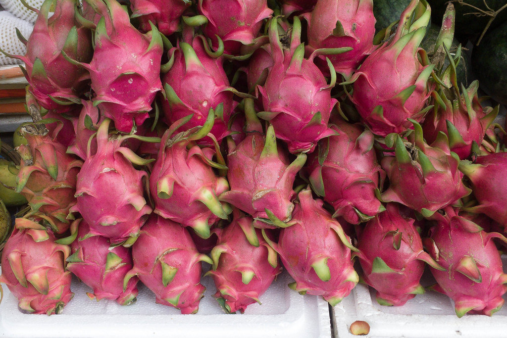 Dragon Fruit auf Markt in Vietnam