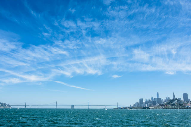 Landscape view of a bridge in San Francisco, California