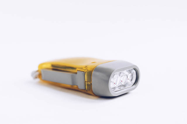 Close up of yellow torch