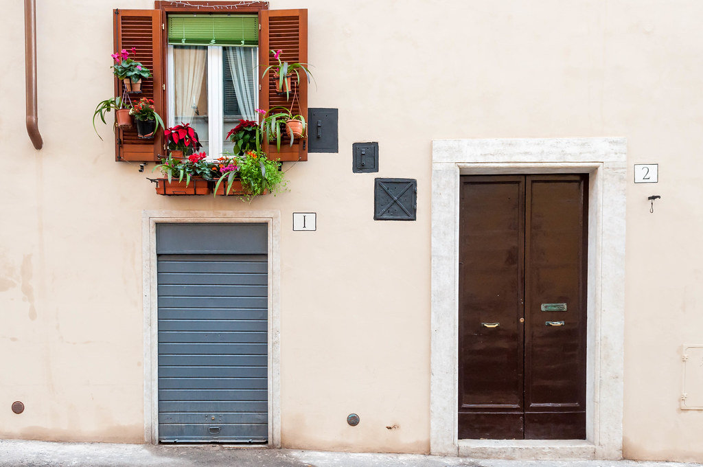 Hausfassade in Rom