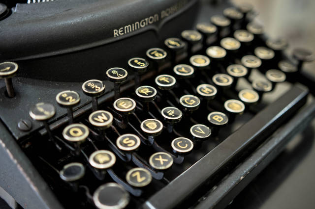 Old typewriter