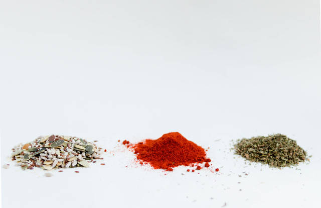 Group of different kinds of spices