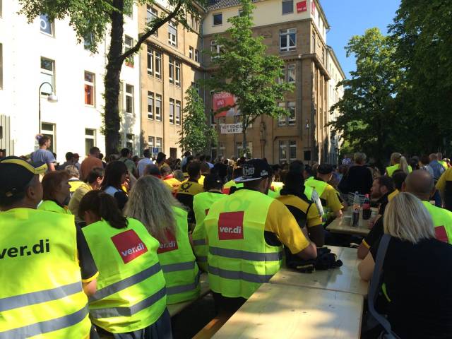 Post-Streik in Köln vor Ver.di