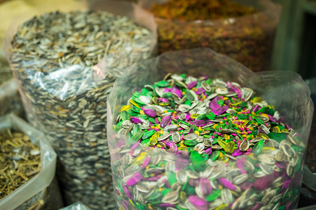 Colorful seed mix