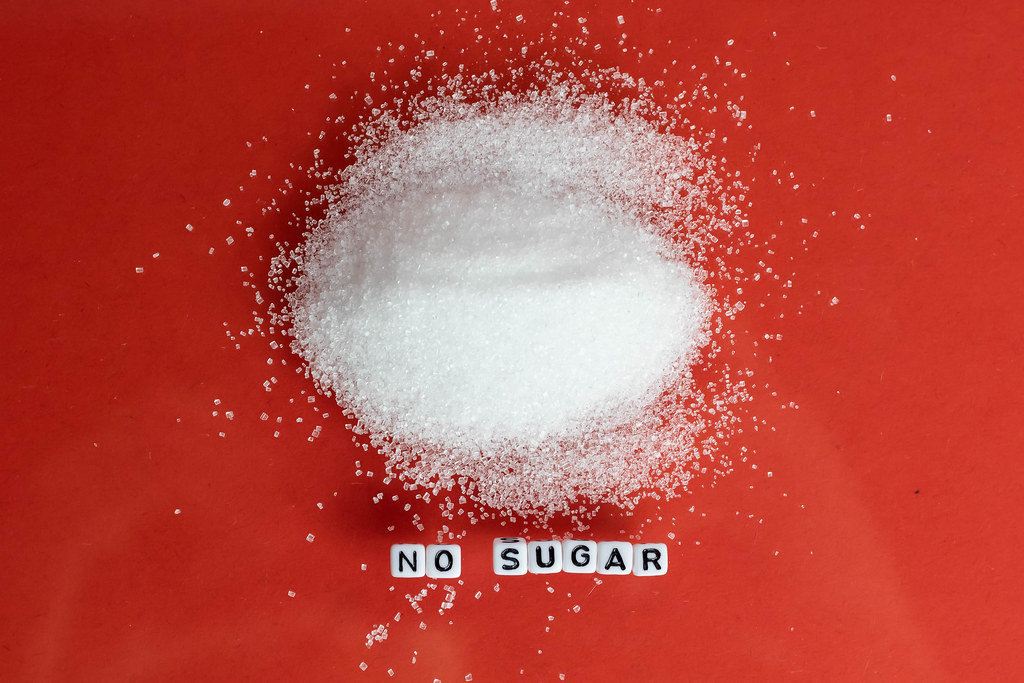No sugar text