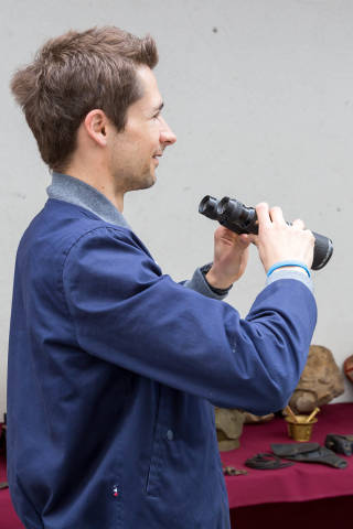 Man looking to the future