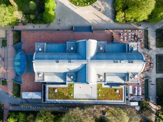 Dank Augusta in Flora Köln von oben