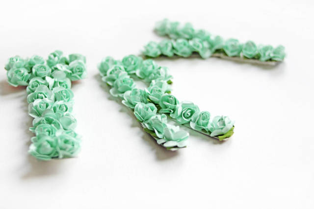 DYI Papierrosen (engl. Handmade Sign)