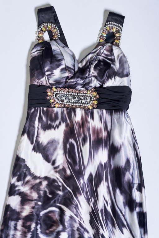Stylish silk gown dress