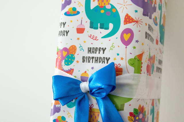 Gift box with Happy Birtday text