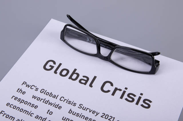 Global crisis article headline