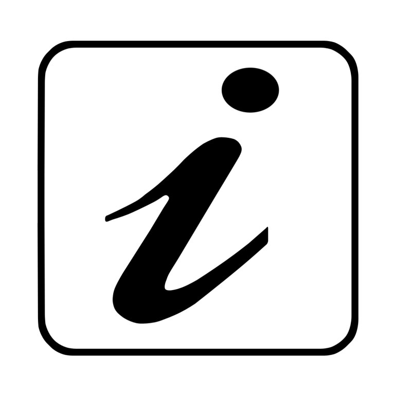 Hinweis auf eine Info-Stelle, ein Informationsbüro, Tourismusbüro oder eine Auskunft.