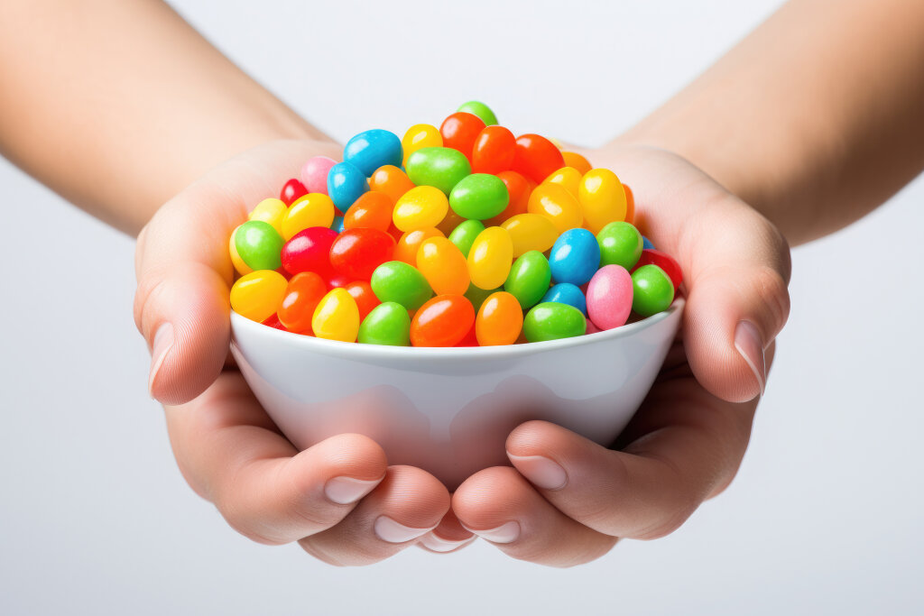 Skittles in Schüssel