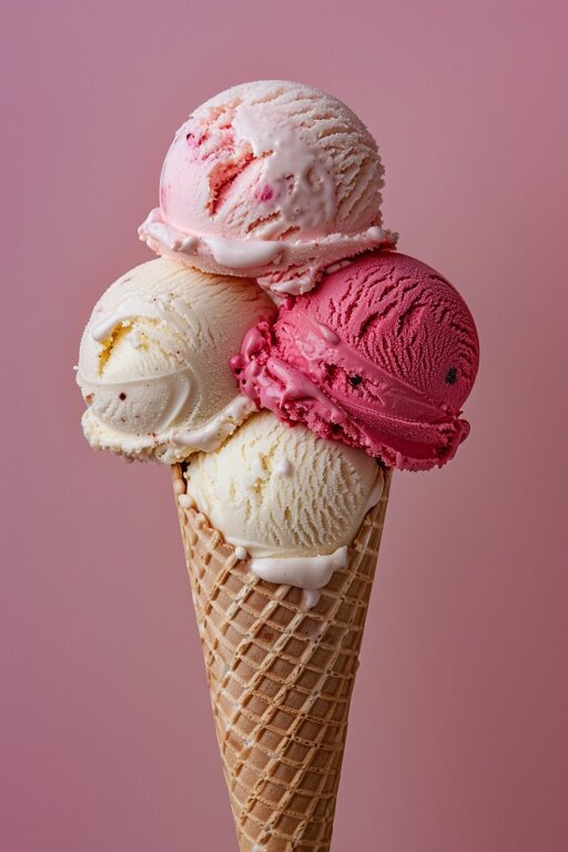 Eis im Hörnchen