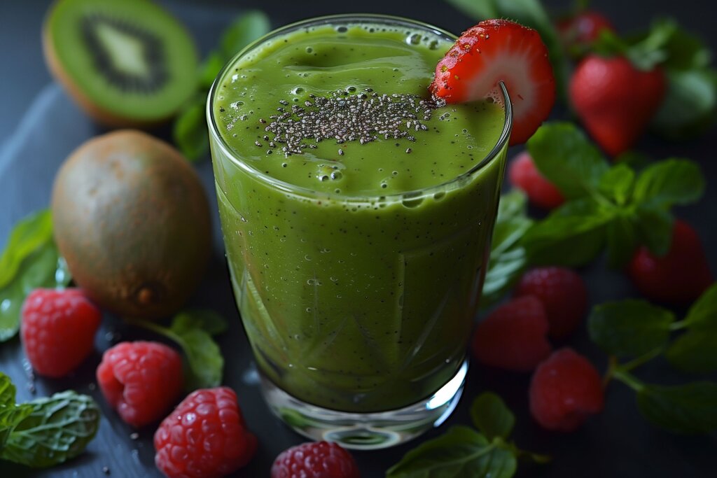 Proteinreiche Smoothies mit Erbsenproteinpulver und frischen Früchten