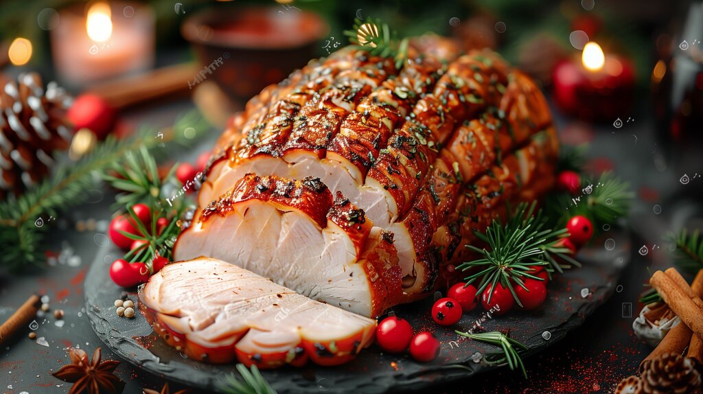 Weihnachtsschinken - Festliches Rezept für gebratenen Schinken
