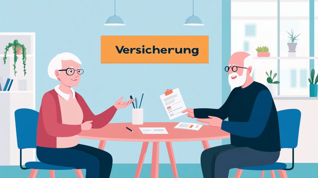 Versicherung: Älteres Paar bespricht ihre Pläne