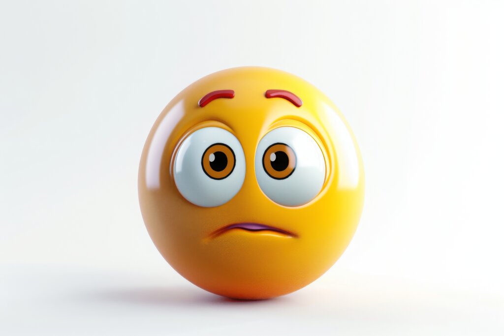 trauriger 3D Smily