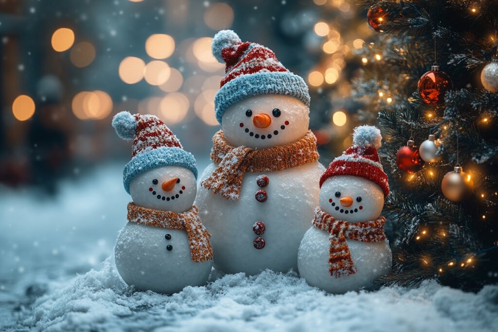 Schneemannfamilie