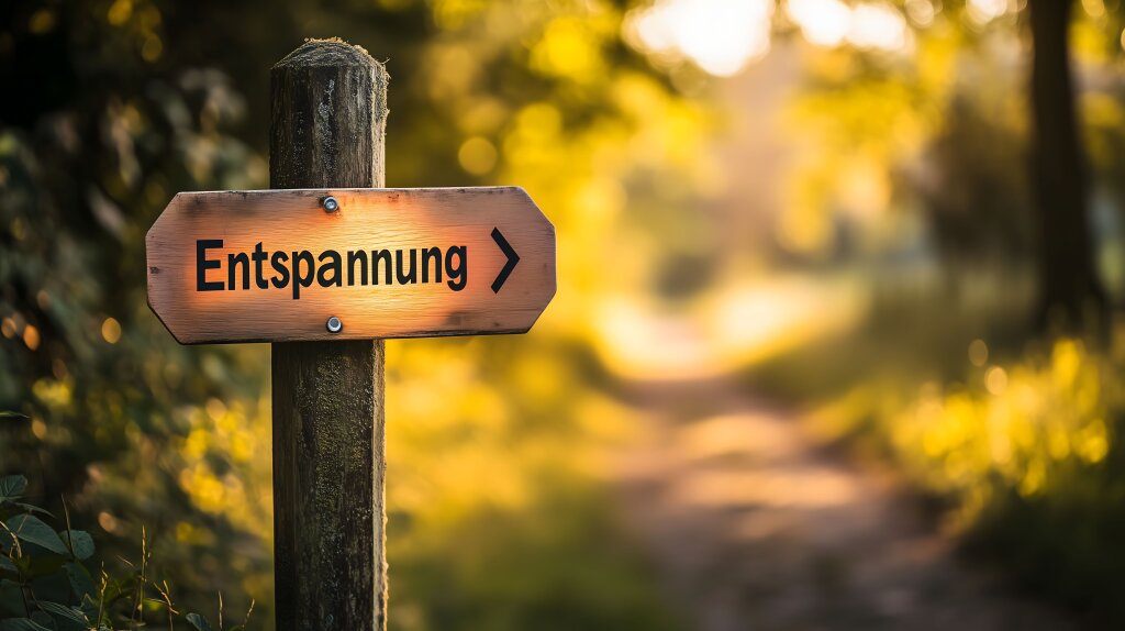 Wegweiser zur Entspannung im Grünen